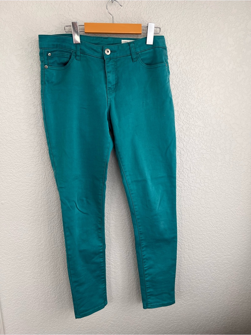 le chateau Teal-Green Skinny Jeans